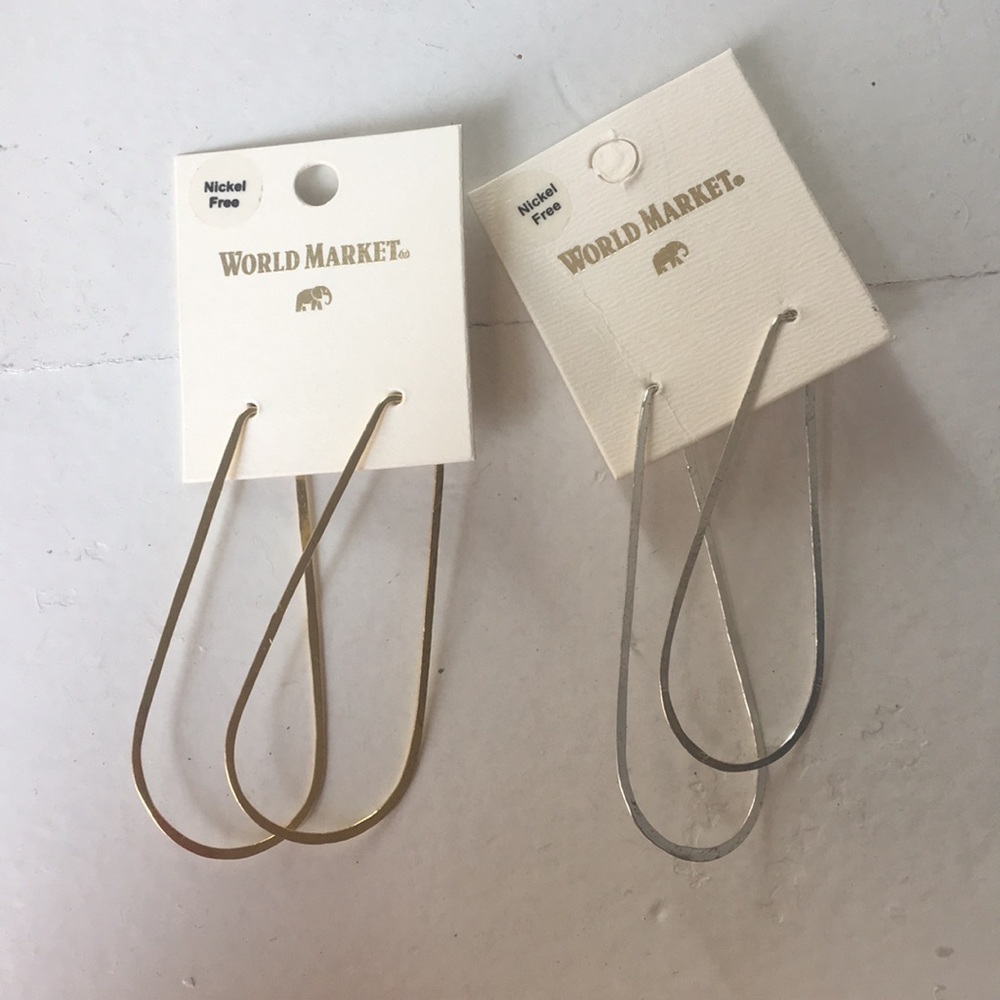 Long Hoop Earrings
